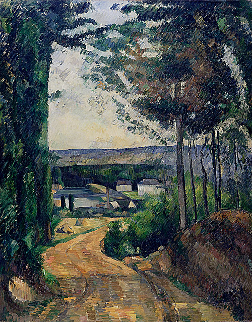《池塘旁的道路》作品賞析