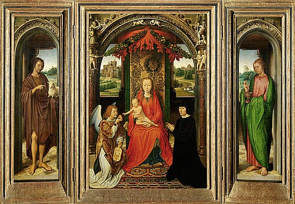 《宝座上的圣母和圣婴与圣施洗约翰》作品赏析