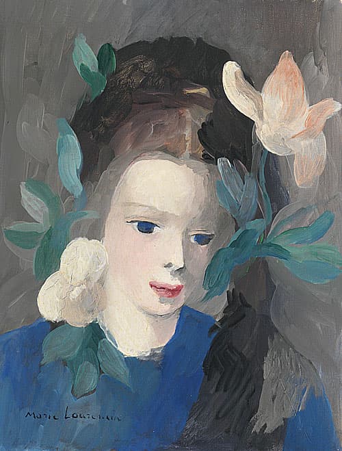 《女孩頭像》作品賞析