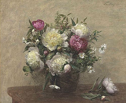 《牡丹瓶花》作品賞析