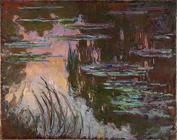 《睡蓮·夕陽(yáng)》作品賞析