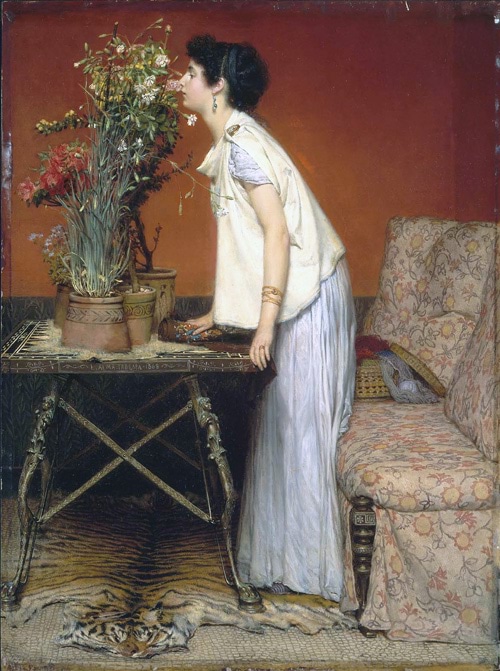 《女人和鮮花》作品賞析