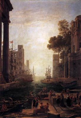 《圣保拉·罗马纳在奥斯蒂亚的登船》作品赏析