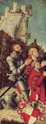 《一个骑士和他两个儿子的画像》作品赏析