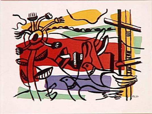 《兩只鳥的構圖（有鳥的風景）》作品賞析