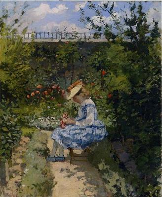 《花園里的珍妮，蓬圖瓦茲》作品賞析