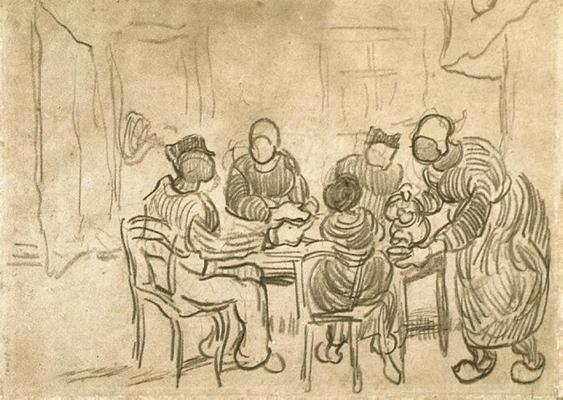 《繪畫素描“土豆食者”》作品賞析