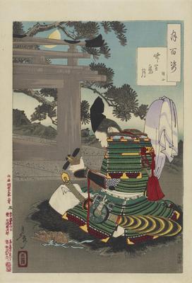 《海嘯在竹島寺彈奏琵琶》作品賞析