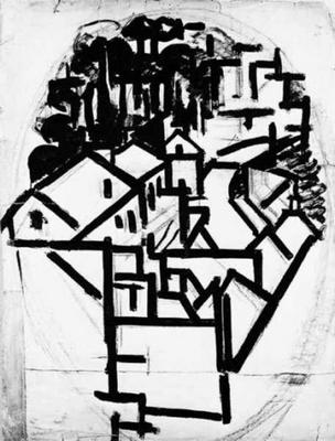 《風景（構圖素描12）》作品賞析