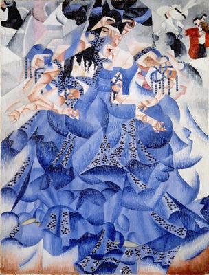 《穿藍色衣服的芭蕾舞女》作品賞析