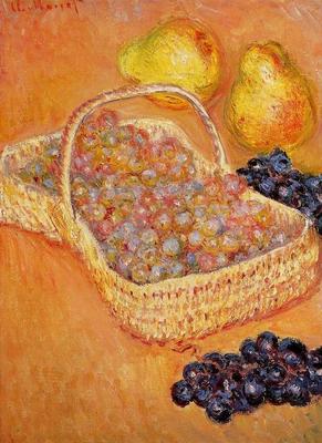 《一篮子葡萄，柑橘和梨》作品赏析