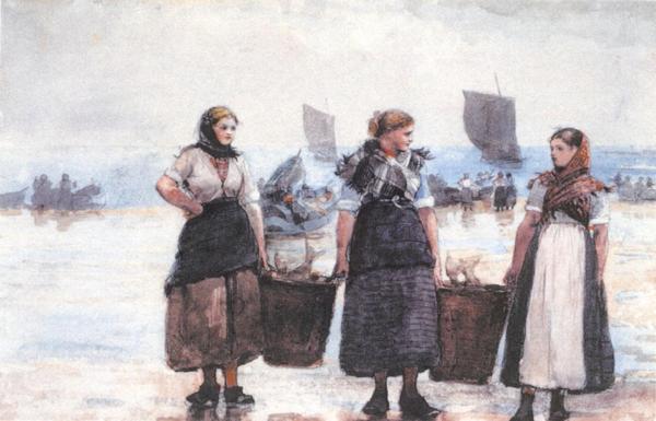 《卡勒科茨的女性打渔人》作品赏析