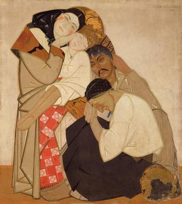 《生活（三聯(lián)畫）-家庭》作品賞析