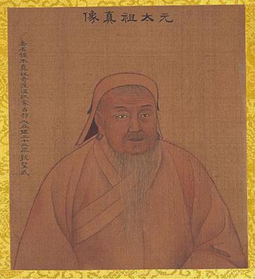 《歷代帝王像-元太祖》作品賞析