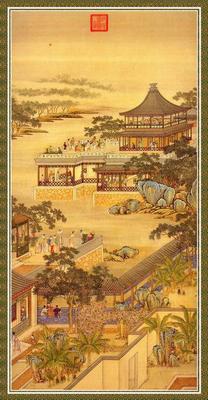 《十二月令圖（8月）》作品賞析