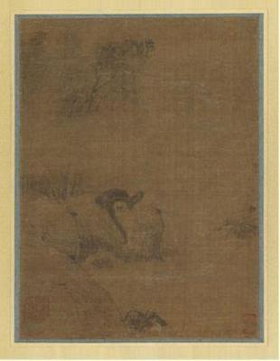 《巖猿猴圖（筆耕園）》作品賞析