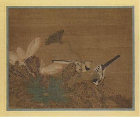 《蓮鹡鸰圖（筆耕園）》作品賞析