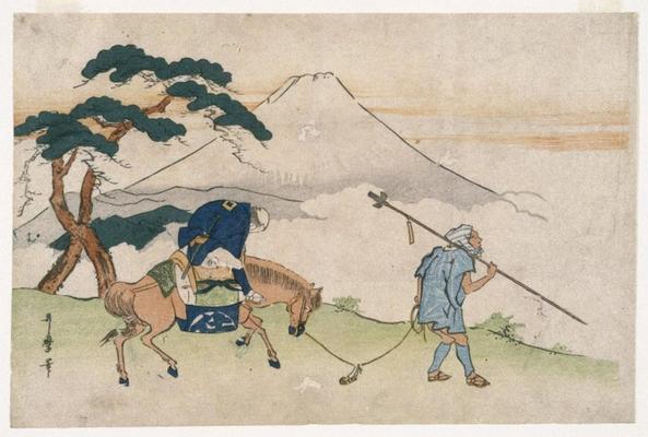 《富士山的旅行場景》作品賞析