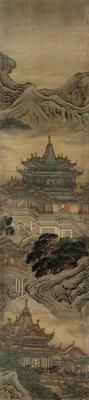《蓬萊仙境圖屏-7》作品賞析