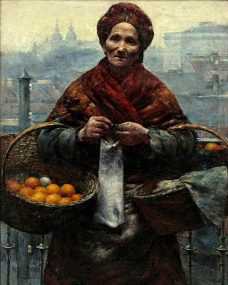 《卖橘子的犹太妇女》作品赏析