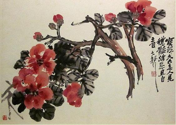 《花卉圖冊(cè)冊(cè)頁(yè)二》作品賞析