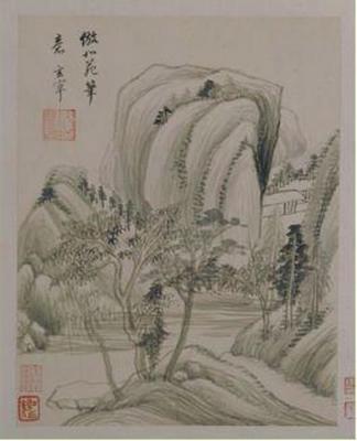 《山水冊7開-5》作品賞析