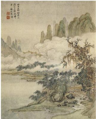 《仿古山水冊12》作品賞析