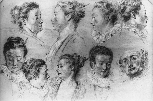 《女人頭像的習作》作品賞析