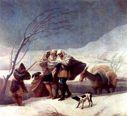 《暴風雪（冬季）》作品賞析