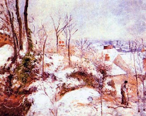《雪中??的小屋》作品賞析