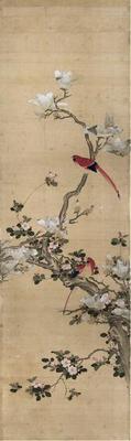 《四季花鳥圖屏3》作品賞析