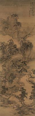 《仿黃鶴山人山水》作品賞析