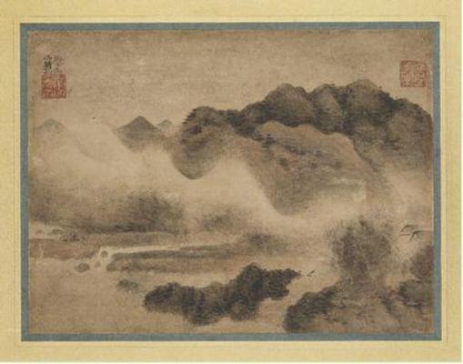 《山水圖筆耕園》作品賞析