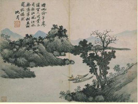 《臥游圖冊12》作品賞析