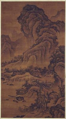 《闊渚遙峰圖軸》作品賞析
