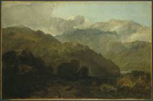 《有湖的山風景》作品賞析