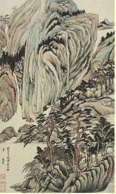 《仿古山水06》作品賞析