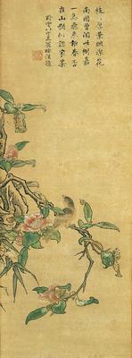 《山茶花小禽圖》作品賞析
