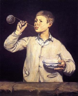 《吹泡泡的男孩》作品賞析