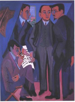 《一群藝術家》作品賞析