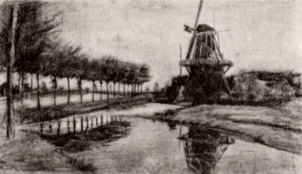 《風車景觀》作品賞析