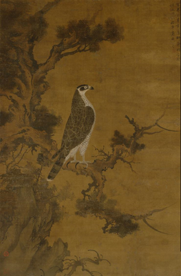 《鷹檜圖》作品賞析