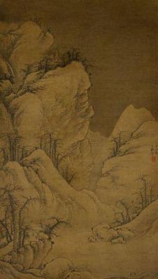 《雪山圖》作品賞析