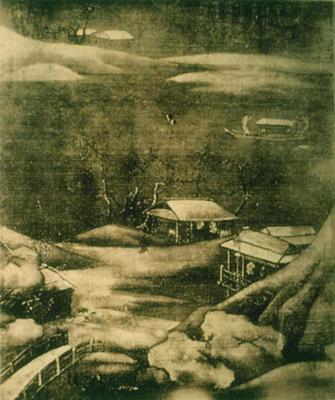 《雪溪圖》作品賞析