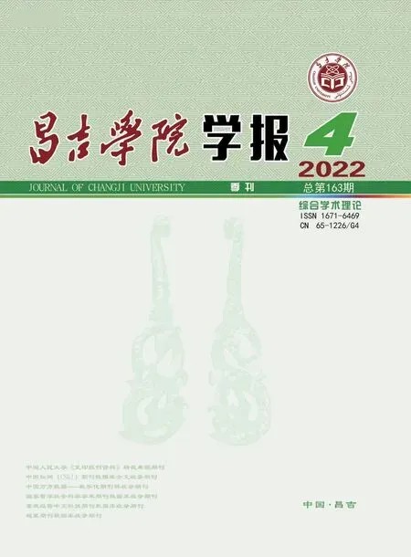 《昌吉学院学报》2022年4期封面图