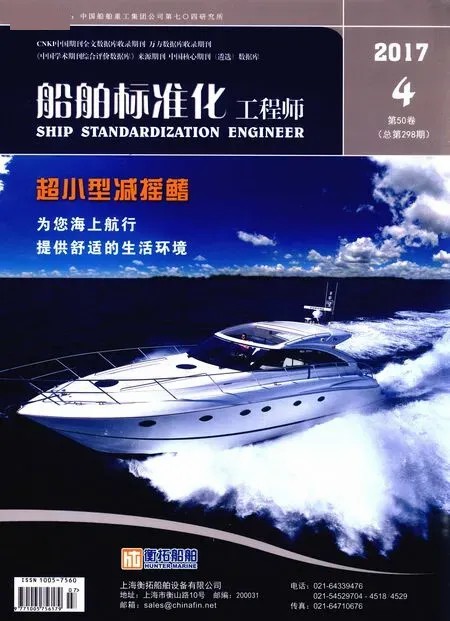 《船舶標(biāo)準(zhǔn)化工程師》2017年4期封面圖