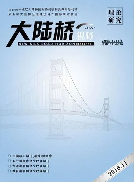 《大陆桥视野》2016年22期封面图