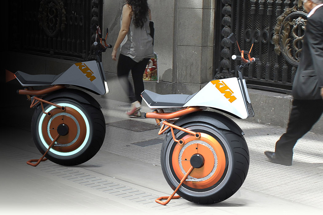 單輪摩托車，看起來就是個奇跡工業設計作品賞析