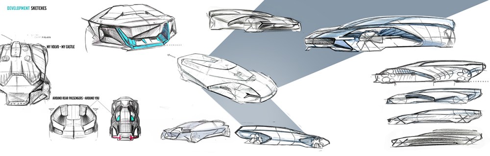Volvo設計草圖工業設計作品賞析