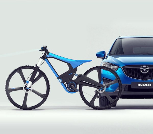 X-BIKE 可折疊碳鋁山地概念自行車設計工業設計作品賞析